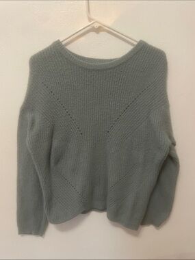 Relaxed Crewneck Sweater in Muted Sage